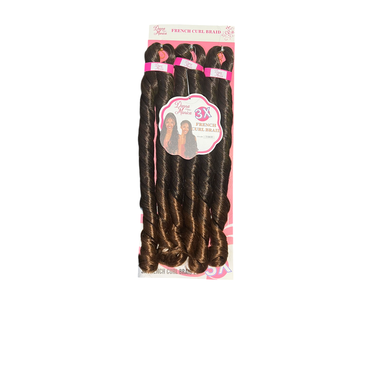 D.M  FRENCH CURL BRAID 22'' 3X T1B/30